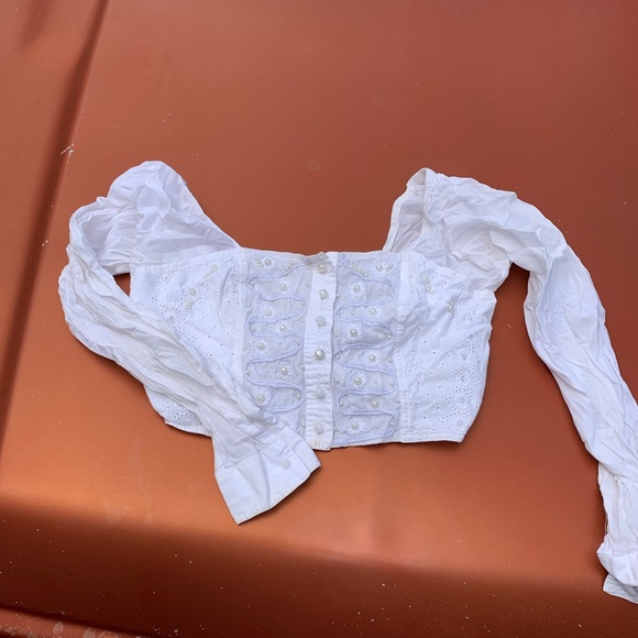 Vintage Boutique Europa Peasant Cropped - Picture 1 of 8